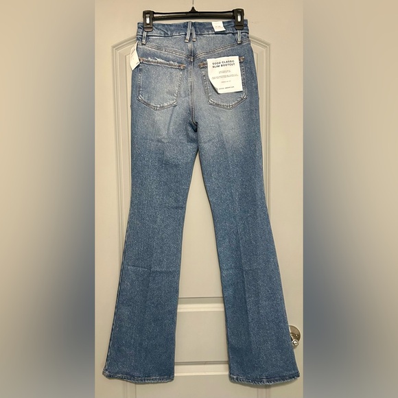 Good American Good Classic Bootcut Jeans - Style GCLBDV220T -Size 2/26 NWT - Picture 3 of 6